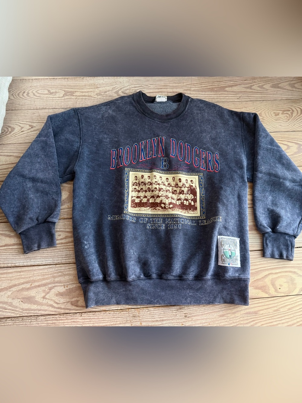 Vintage Nutmeg Mills Brooklyn Dodgers Cooperstown Collection Sweatshirt - Large
